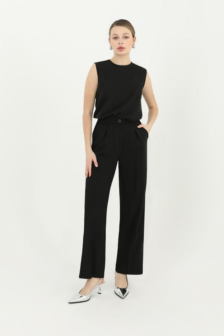 Palazzo Trouser - Black - modestanbul