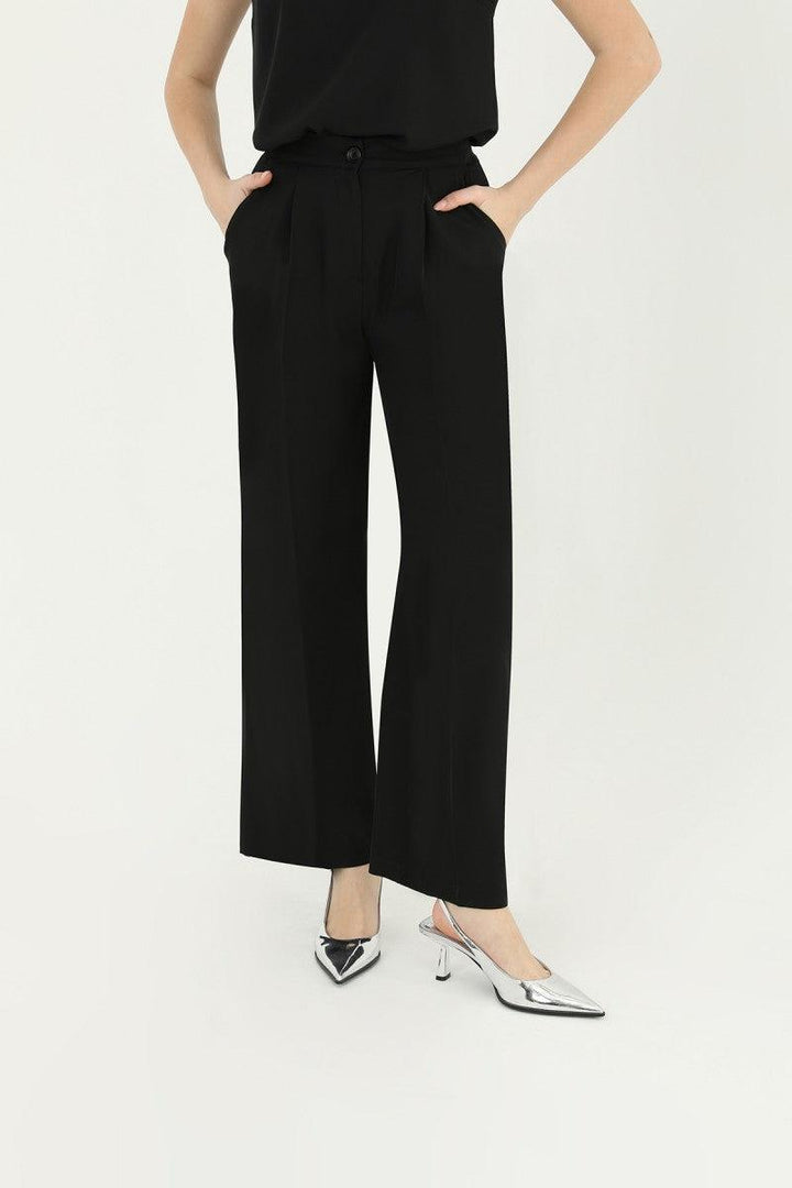 Palazzo Trouser - Black - modestanbul