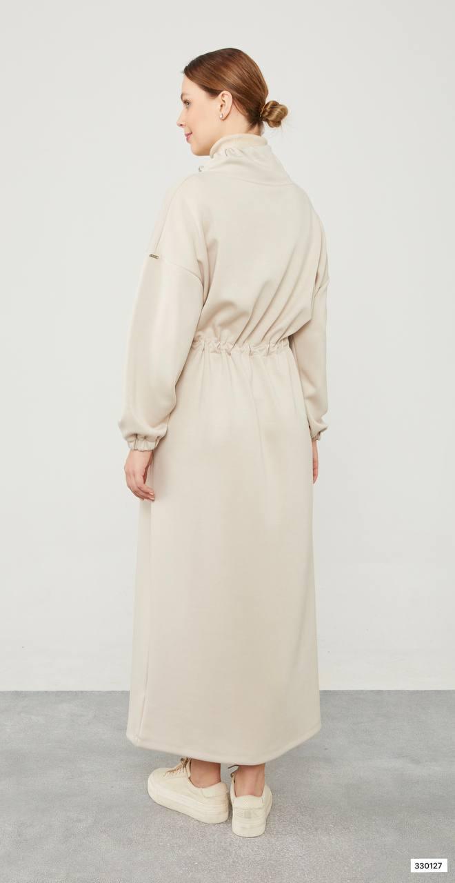 Dress with Lace Luca - Beige - modestanbul