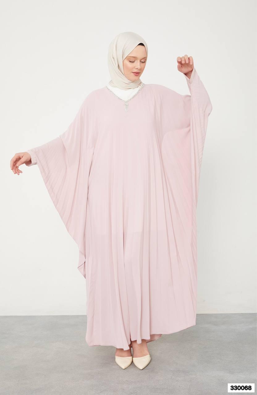 Batwing Sleeve Abaya - Rose - modestanbul