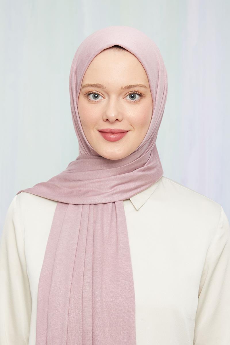 Combed Shawl - Pink - modestanbul