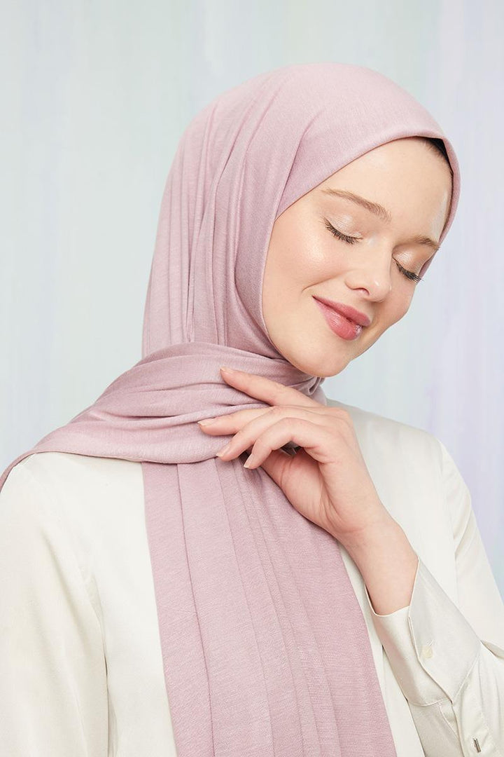 Combed Shawl - Pink - modestanbul