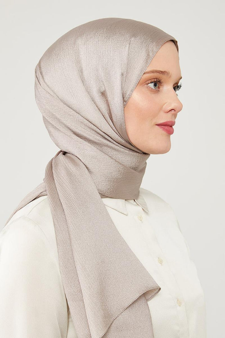 Crystal Yoryo Shawl - Light Mink - modestanbul