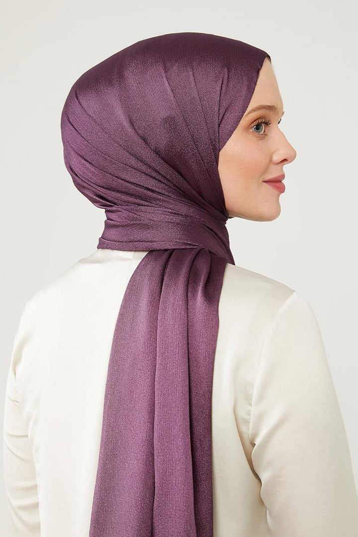 Crystal Yoryo Shawl - Purple - modestanbul