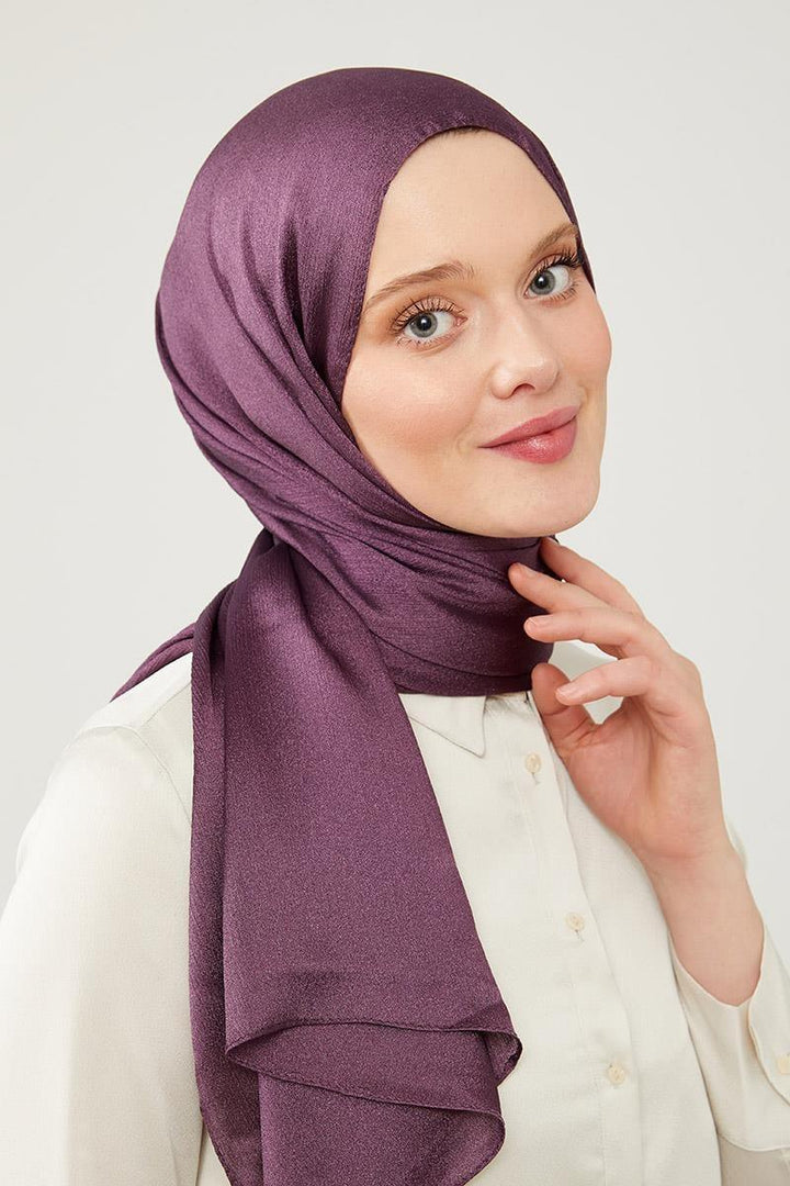 Crystal Yoryo Shawl - Purple - modestanbul