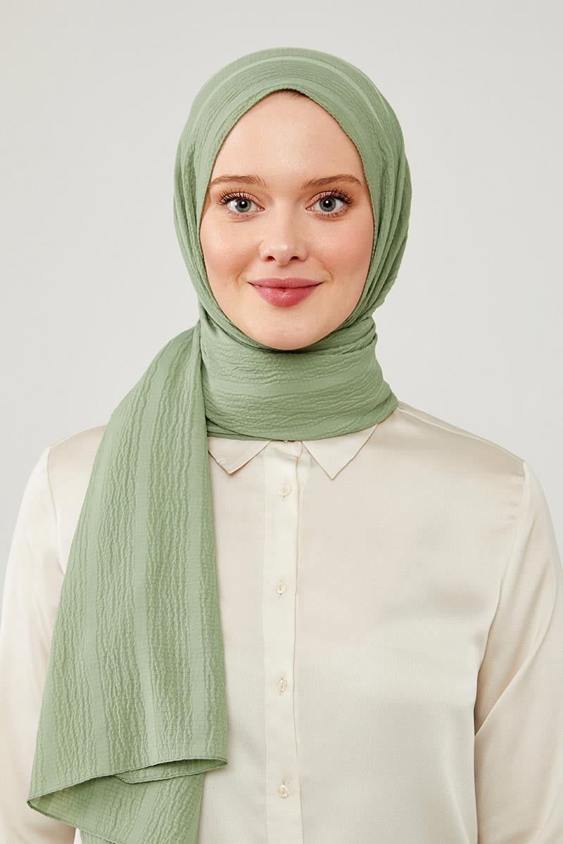 Naturel Line Shawl - Mint Green - modestanbul