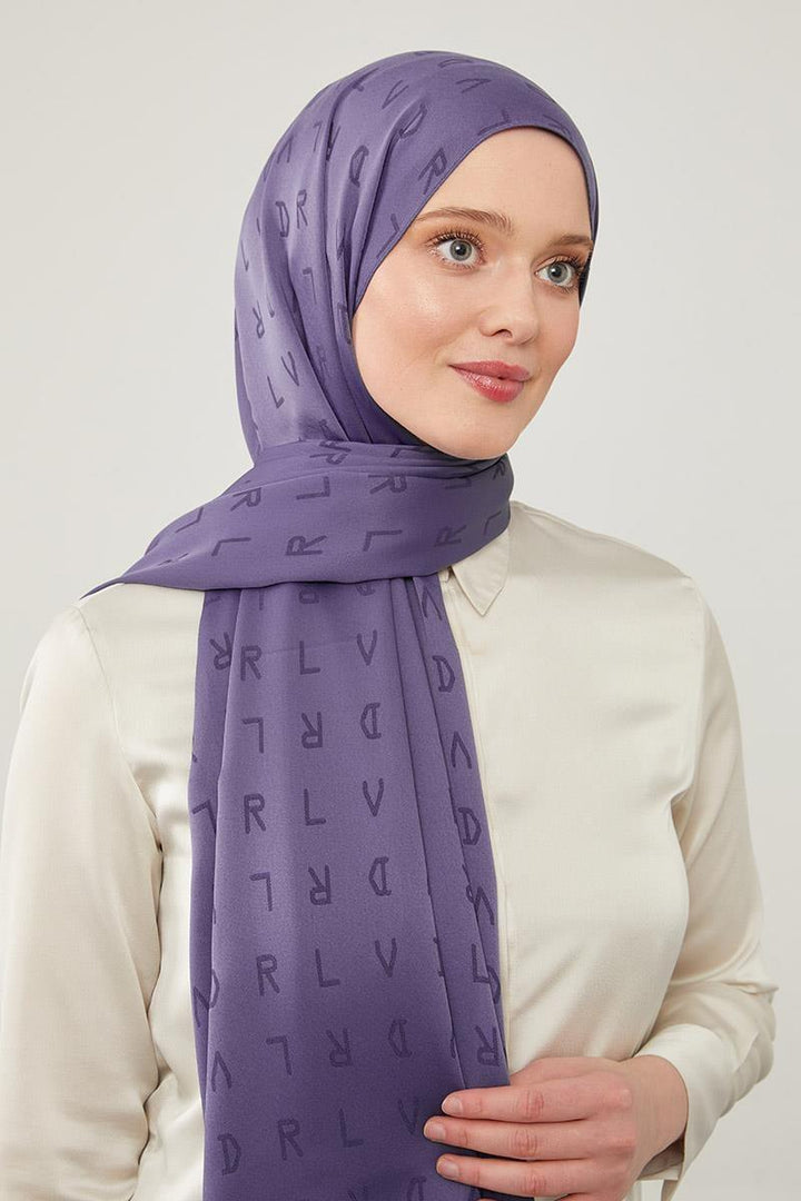 Jakar Shawl - Purple - modestanbul