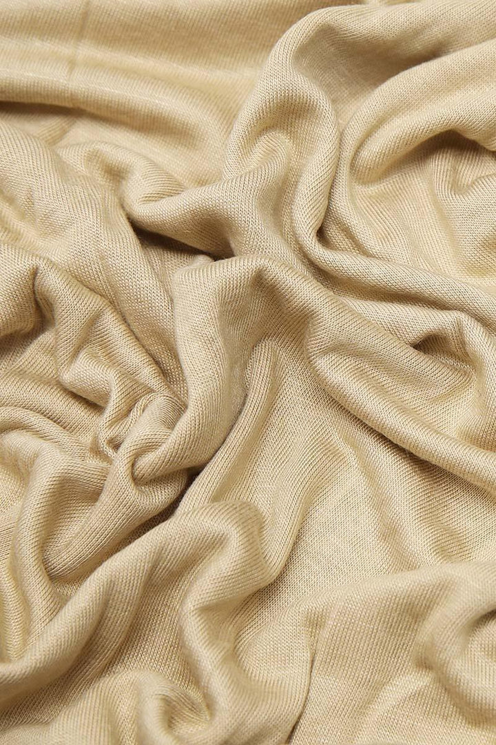 Combed Shawl - Cream - modestanbul