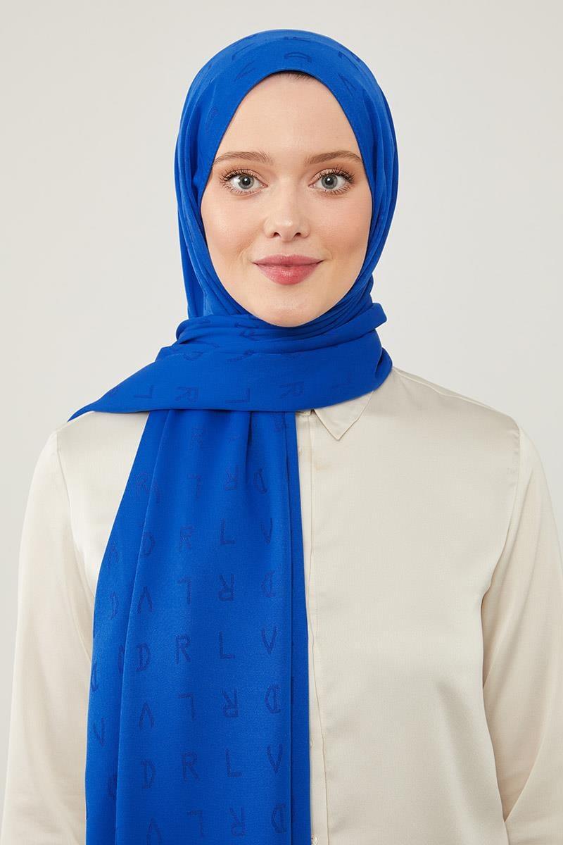 Jakar Shawl - Sax Blue - modestanbul