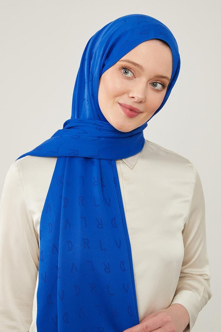 Jakar Shawl - Sax Blue - modestanbul