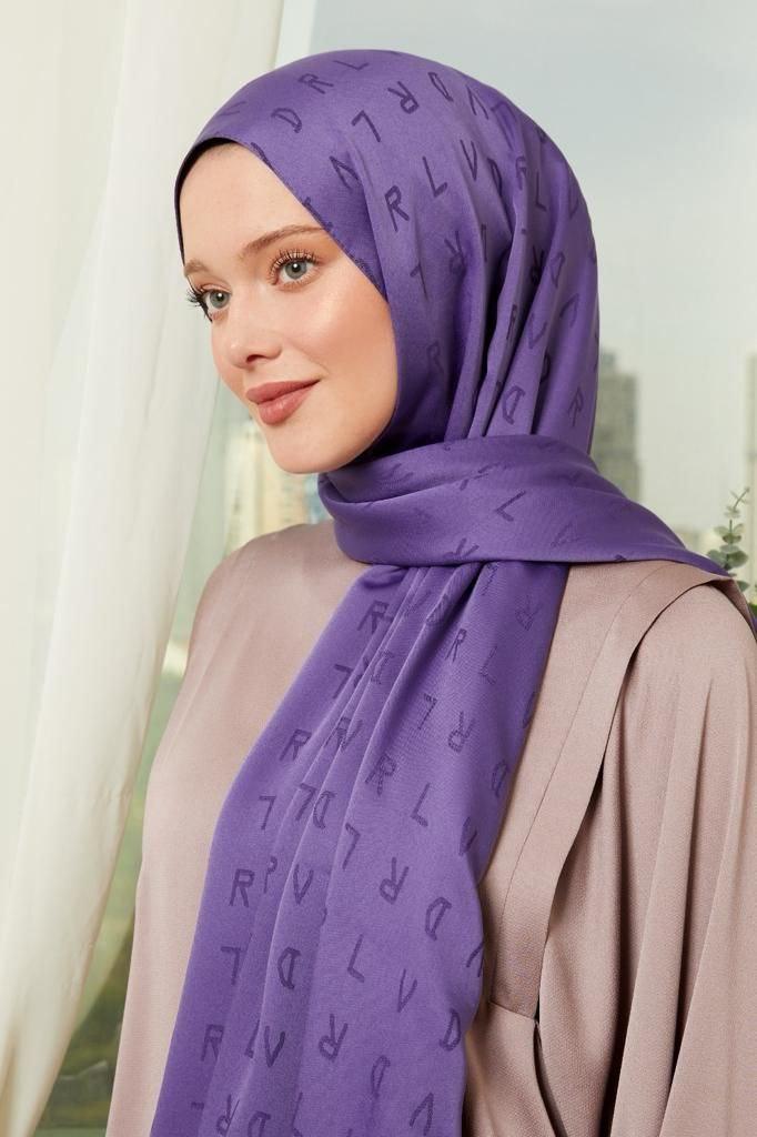 Jakar Shawl - Purple - modestanbul