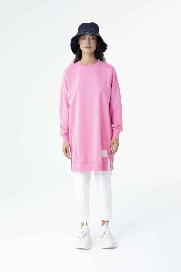 Basic Tunic - Light Pink - modestanbul