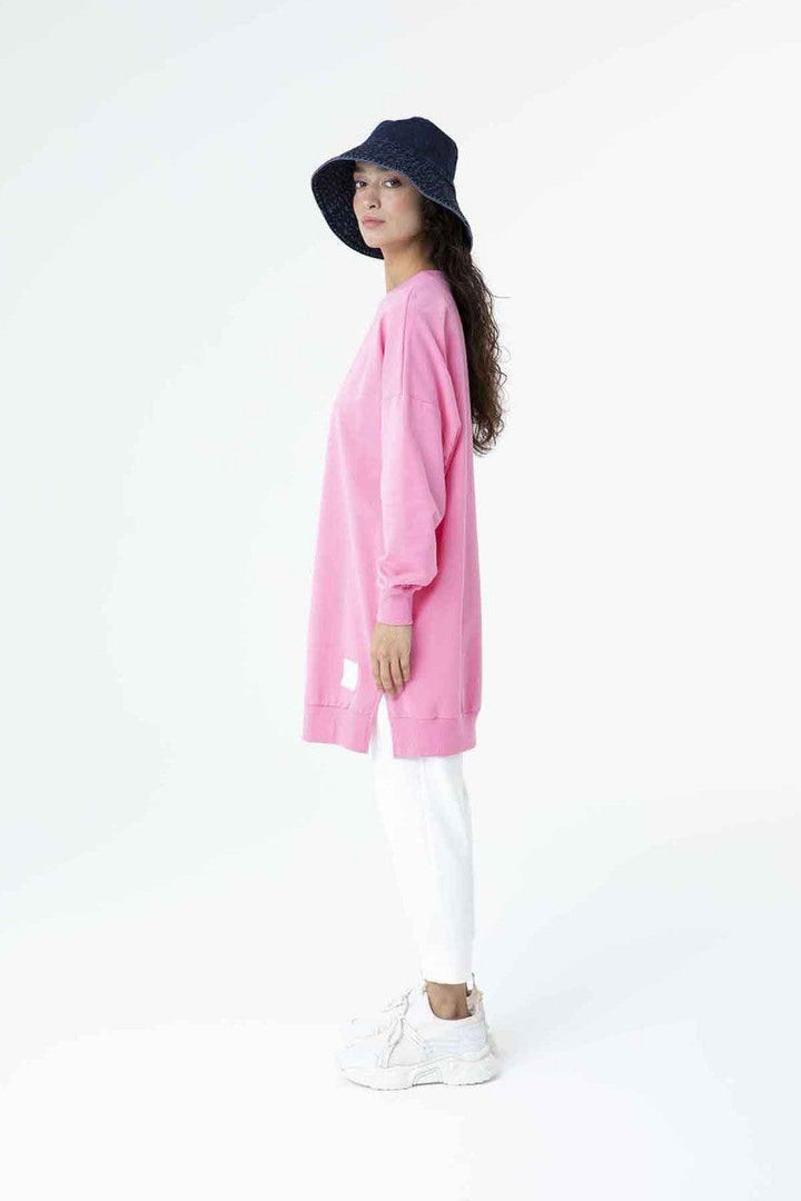 Basic Tunic - Light Pink - modestanbul