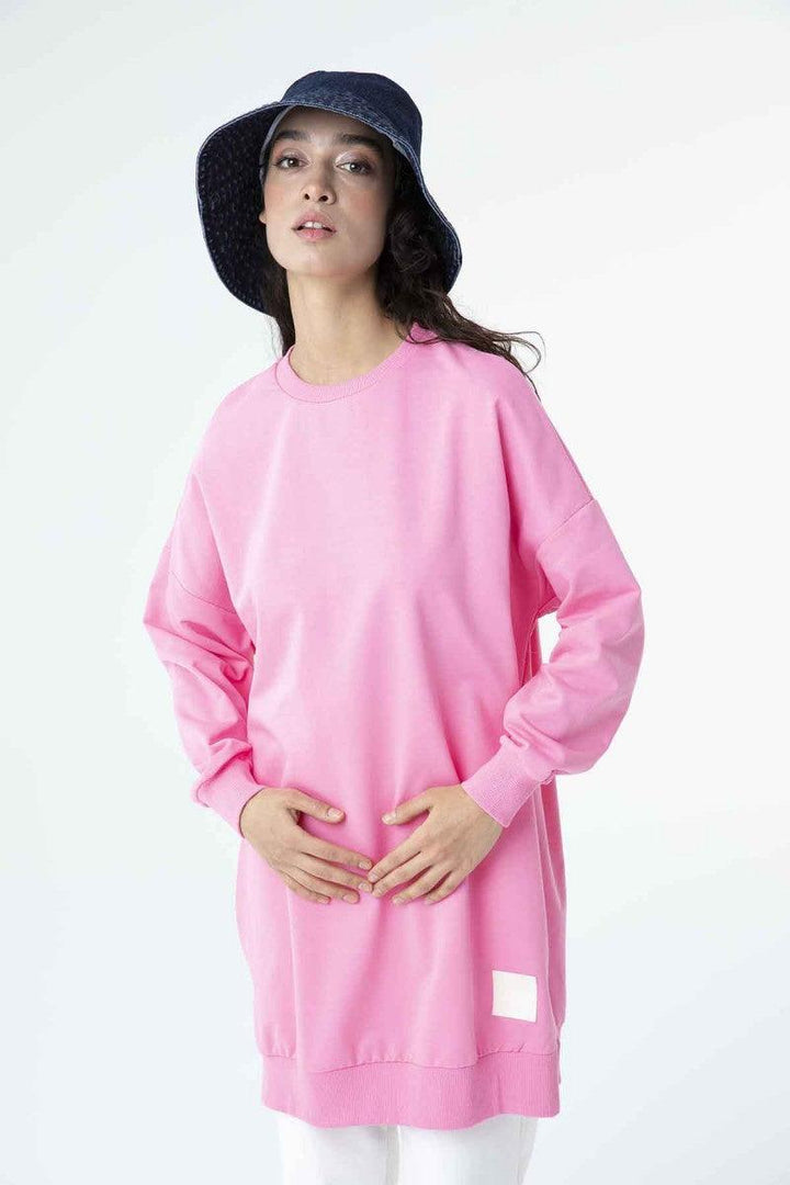 Basic Tunic - Light Pink - modestanbul