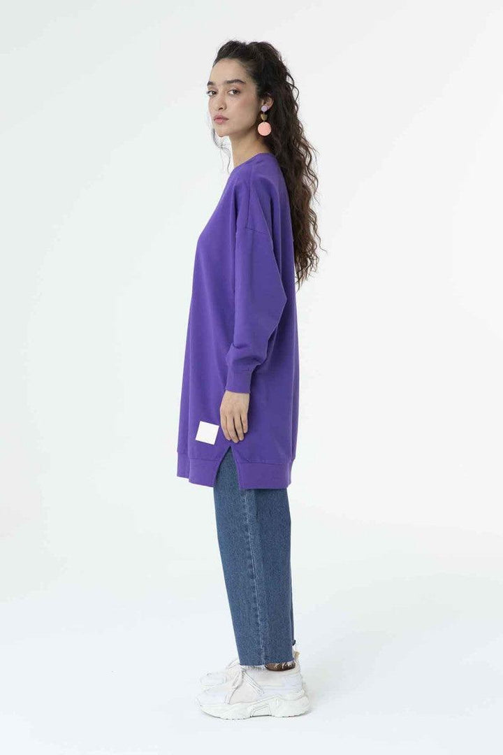 Basic Tunic - Light Lilac - modestanbul