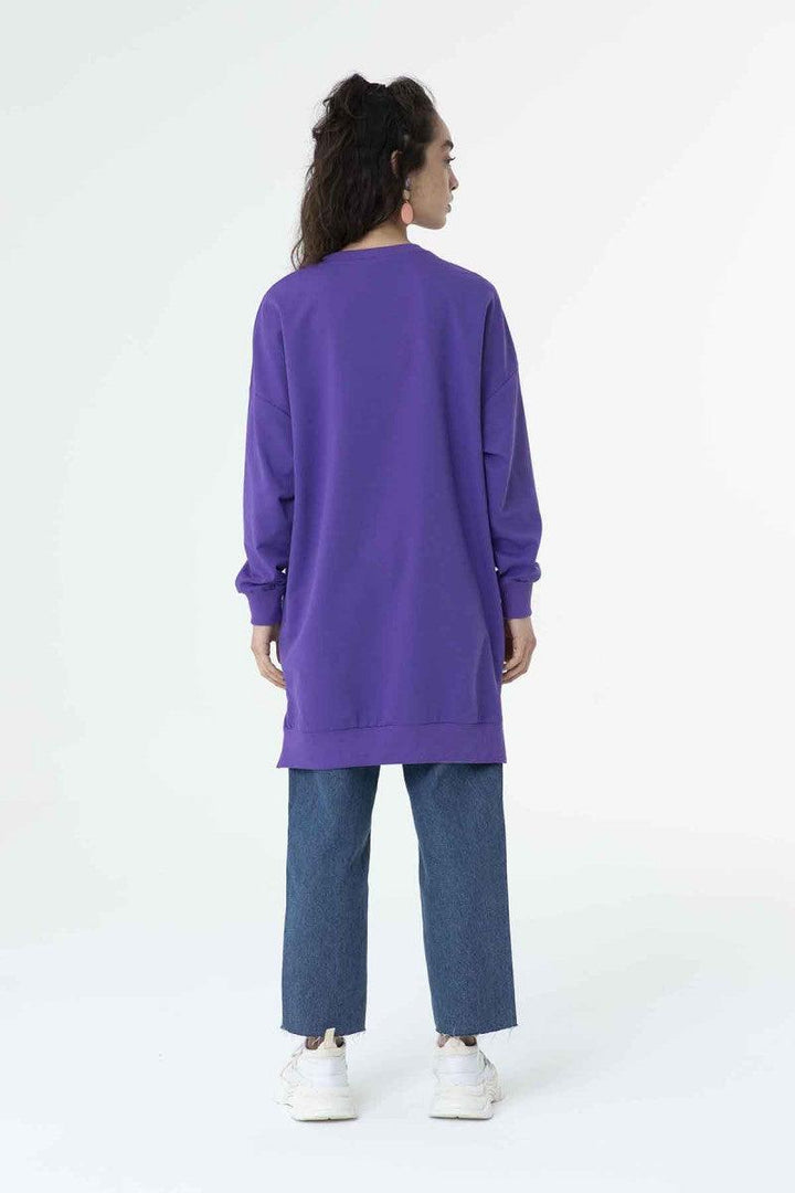 Basic Tunic - Light Lilac - modestanbul